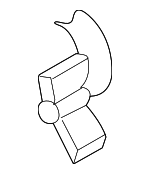 13717525713 - Engine: Air Cleaner Assembly Retainer Clip for BMW: 525i, 525xi, 528i, 528i xDrive, 528xi, 530i, 530xi, 535i, 535i xDrive, 535xi, 545i, 550i, 645Ci, 650i, Z4 Image