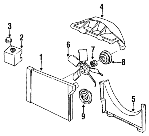 Radiator & Components for 1992 Chevrolet Camaro #0