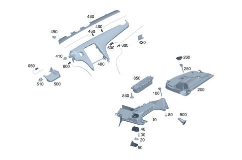 Instrument Panel Detachable Parts for 1984 Mercedes-Benz 300CD #0