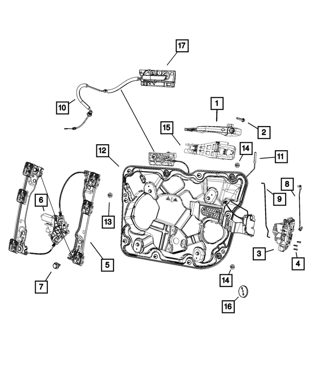 4560130AH - : Front Door Latch, Right for Mopar Image