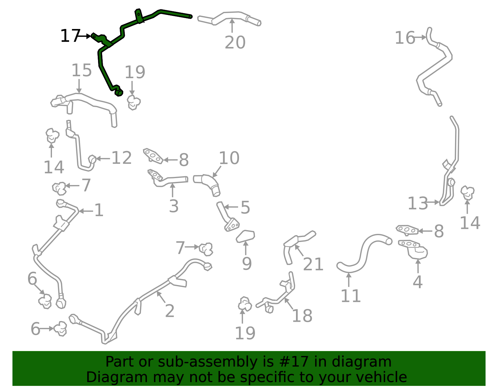 14498-5CA0A - Turbocharger Coolant Line 2023-2025 Nissan Z | Boro ...