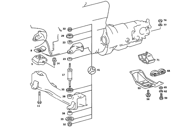 1232401048 - : Shock Absorber for Mercedes-Benz Image