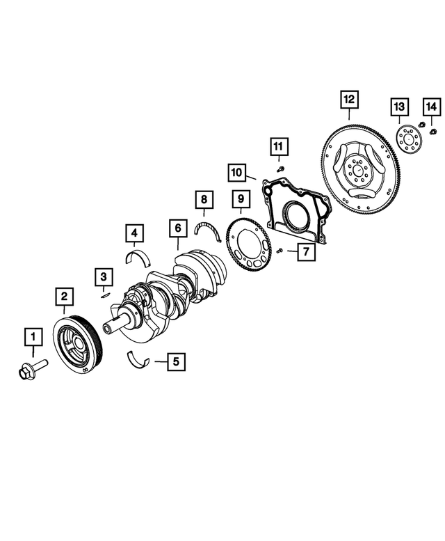 68282468AB - Engine: Crankshaft Damper for Mopar Image image