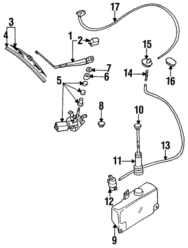 MB622941 - Body: Wiper Arm for Mopar Image
