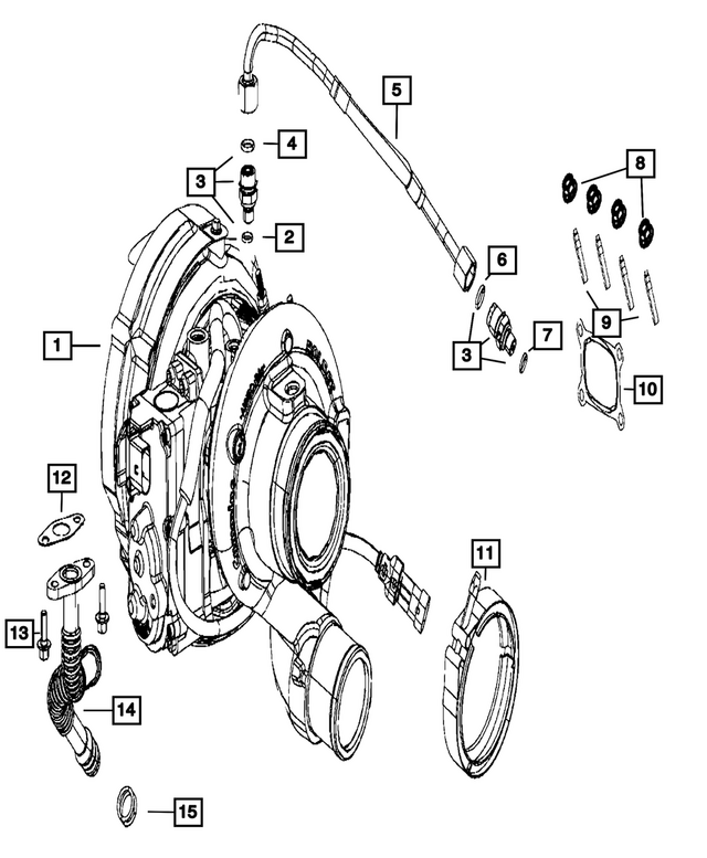 68724476AA - Engine: Engine Turbocharger Kit for Mopar Image