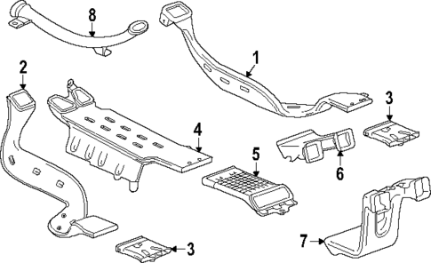 Ducts for 2023 GMC Sierra 1500 #3