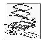 12524490 - Body: Sunroof Assembly for Buick: Century, Regal | Chevrolet: Impala, Monte Carlo | Oldsmobile: Intrigue Image