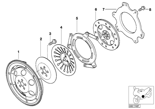 21212345597 - : Diaphragm Spring for BMW-Motorrad Image
