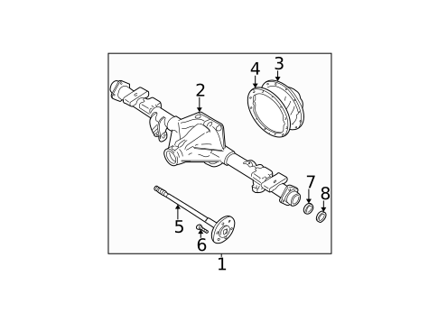 Axle Housing for 2008 Chevrolet Trailblazer #0