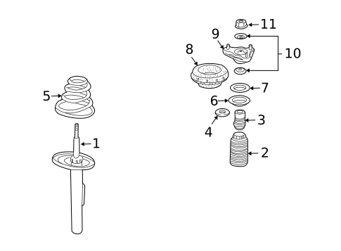Struts & Components for 1999 Porsche 911 #2