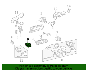 2004-2006 Volkswagen Phaeton Dashboard Air Vent 3D1-819-701-C-1QA | OEM ...
