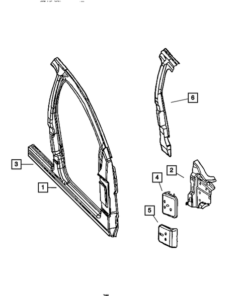 Aperture Panel and Pillar Supports for 2008 Chrysler Aspen #1