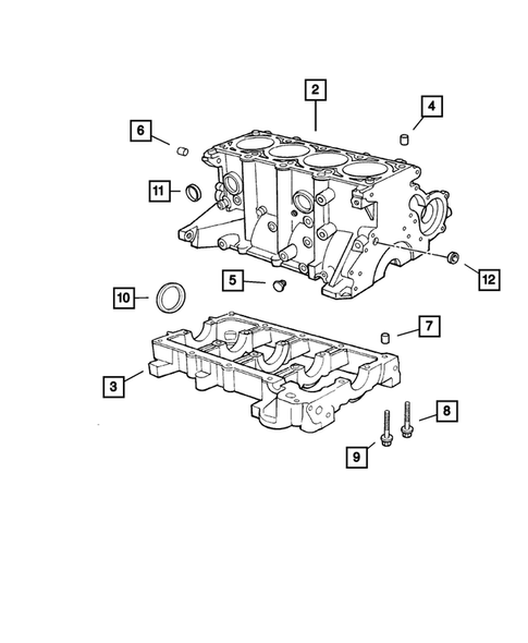 Cylinder Block for 2004 Jeep Liberty #0
