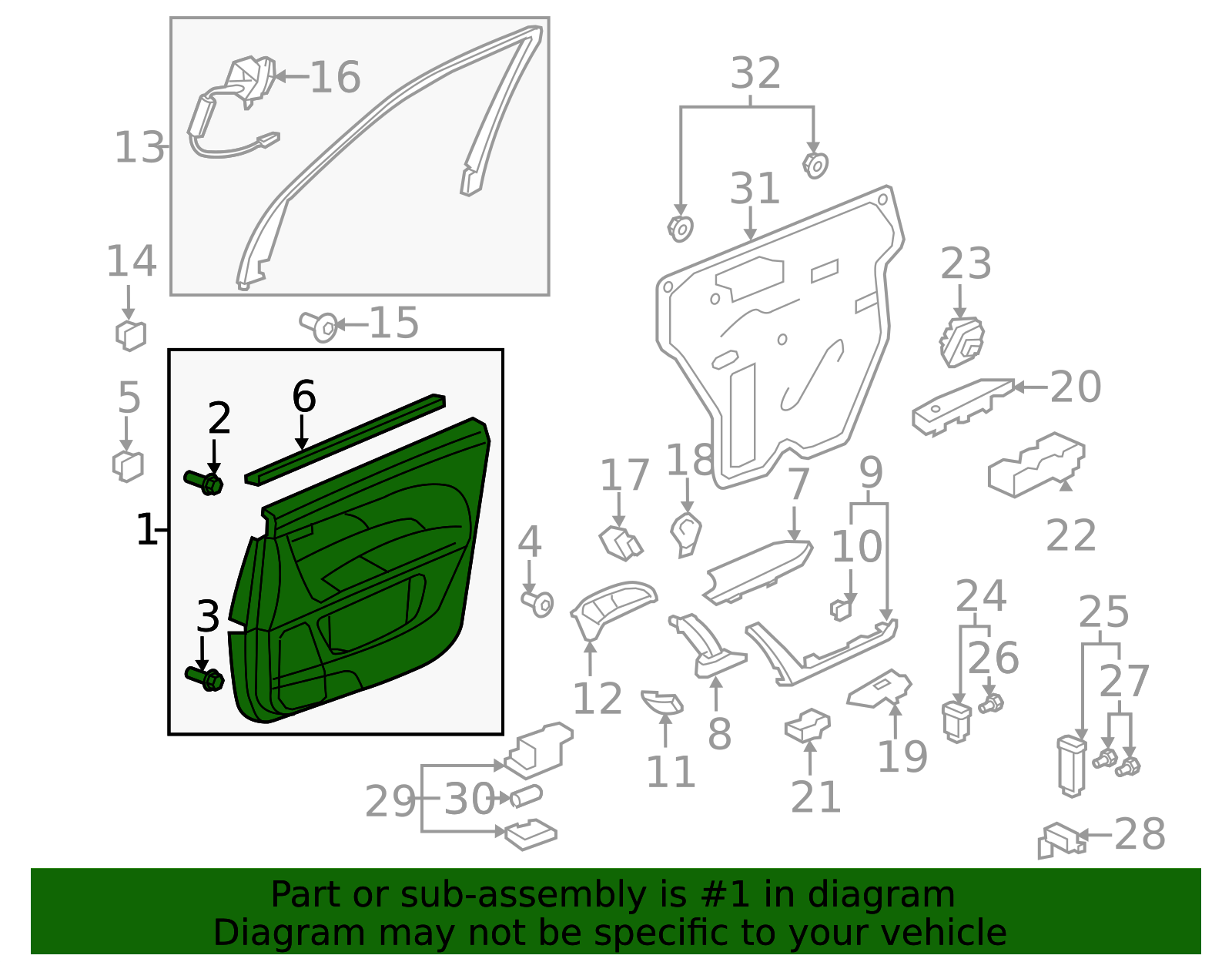 83551-STX-A12ZD - 2007-2009 Acura MDX - Lining Assembly, L Front