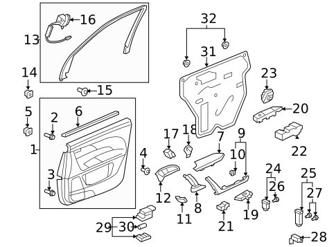 Front Door for 2008 Acura MDX | OEM Parts Online
