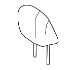 7191060J90B1 - Body: Headrest for Lexus Image