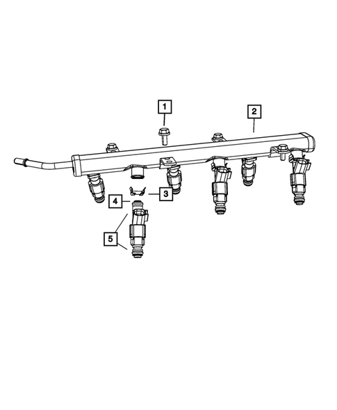 Fuel Rail and Injectors for 2010 Chrysler Town & Country #0