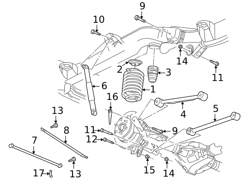 Rear Suspension for 2006 Isuzu Ascender #0