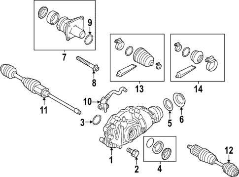 Front Axle & Carrier for 2024 BMW M440i xDrive Gran Coupe #0