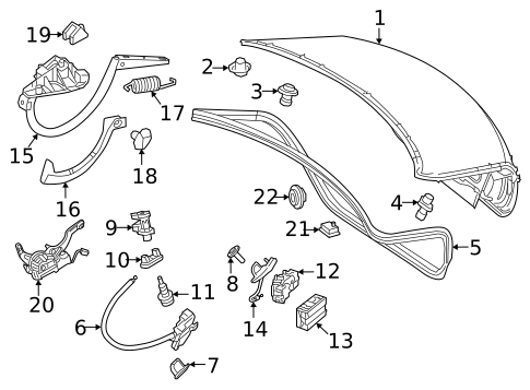 Trunk for 2021 Mercedes-Benz E350 #0