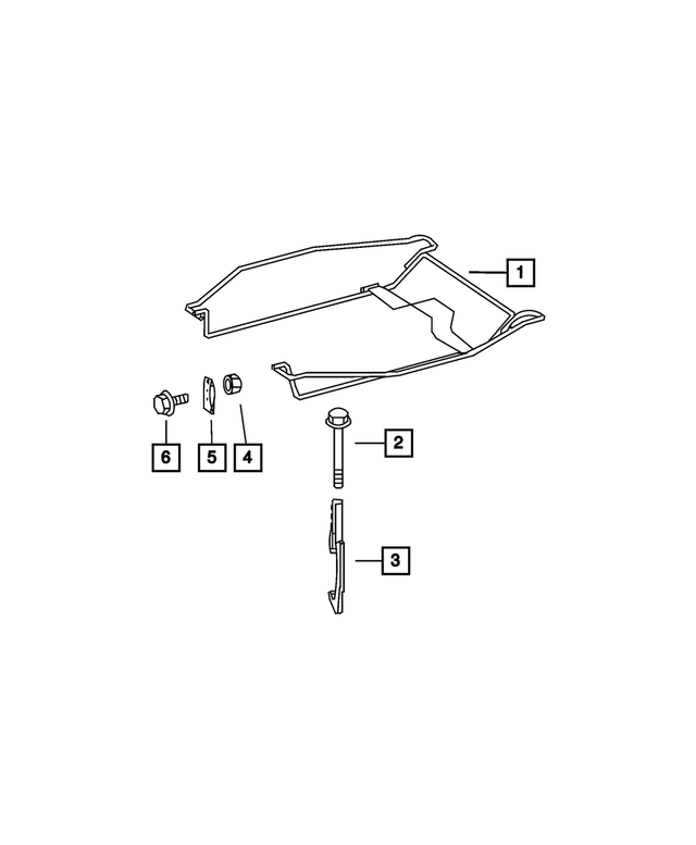5119022AA - Wheels, Covers and Jacks: Spare Tire Screw for Mopar Image