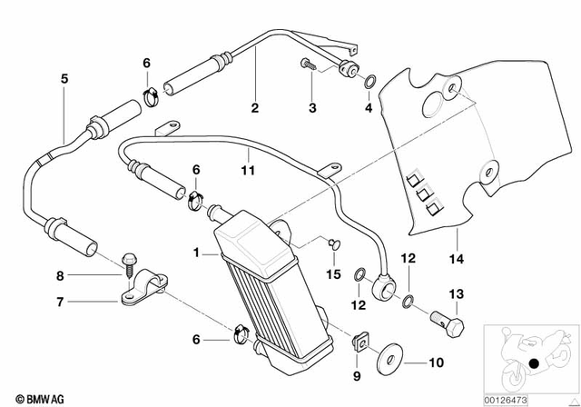 46632328797 - : Air Duct, Oil Cooler, Left for BMW-Motorrad Image