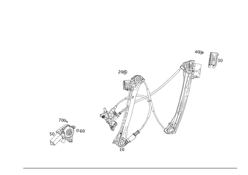 Window Regulator for 2021 Mercedes-Benz AMG&reg; GT Black Series #0