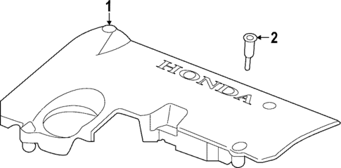 Engine Appearance Cover for 2022 Honda Civic #1