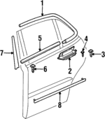 10430410 - : Body Side Molding for Oldsmobile: Intrigue Image