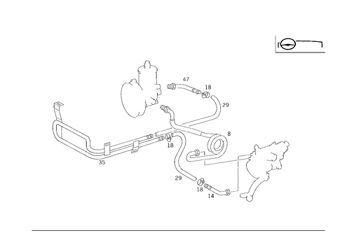 Steering Gear, Range of Lines for 1986 Mercedes-Benz 300E #2