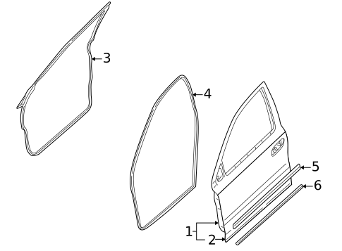 Door & Components for 2006 Ford Five Hundred #0