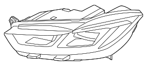 T4K15997 - : Headlamp Assembly for Jaguar Image