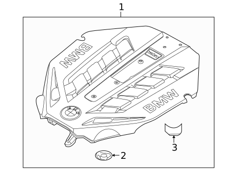 Engine Appearance Cover for 2014 BMW X6 #0
