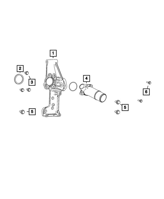 68725101AA - : Coolant Connector for Mopar Image