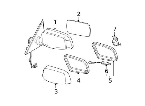 Mirrors for 2008 BMW 535xi #0
