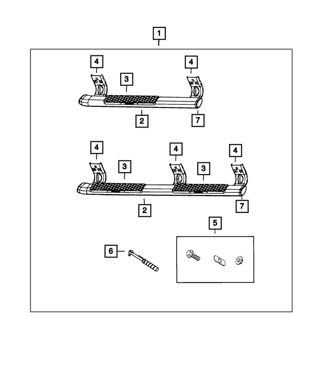 « 68193121AC – Mopar Accessories - Component Parts : Côté Step, Côté Gauche pour Mopar Image »