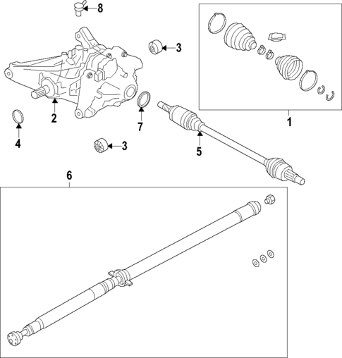 Drive Axles for 2022 Land Rover Discovery Sport #1
