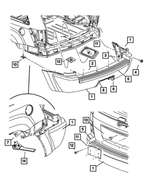 5159094AC - Frames and Bumpers: Rear Fascia for Mopar Image