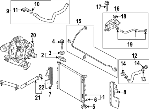 Radiator & Components for 2021 Kia K5 #0