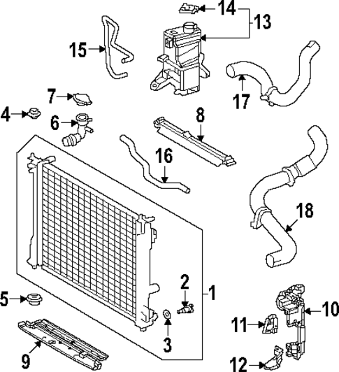 Radiator & Components for 2025 Lexus NX250 #0