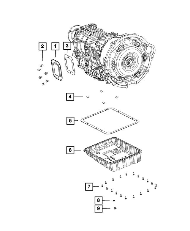 68291734AA - AS69RC; 6-Speed; Automatic Transmission: Hex Head Bolt And Washer for Mopar Image