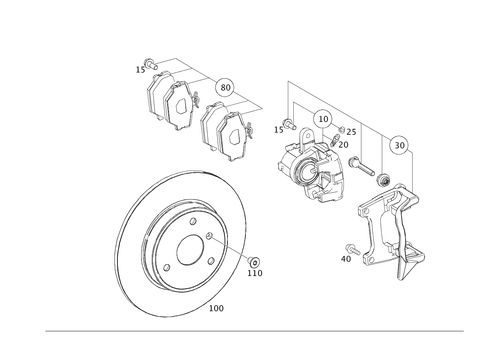 Front Wheel Brake for 2013 Smart Fortwo #0