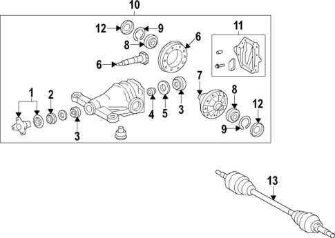 Differential for 2024 Lexus LS500h #0