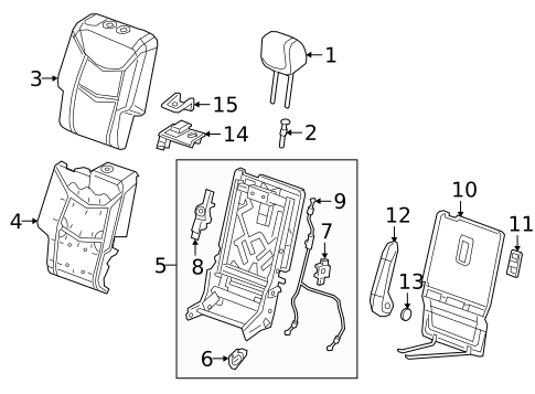 Second Row Seats for 2025 Cadillac XT5 #0