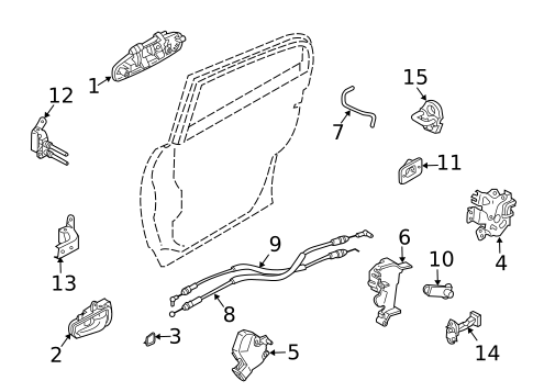 Rear Door for 2003 INFINITI G35 #2