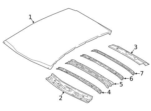 Roof & Components for 2020 Kia Stinger #0