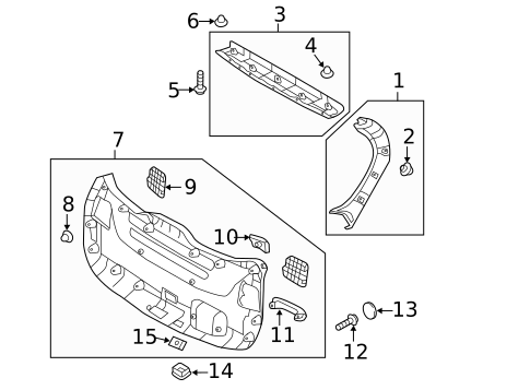 Interior Trim for 2017 Hyundai Santa Fe #0