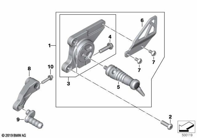 46718396523 - : Pedal Toe Piece, Shifter for BMW-Motorrad Image
