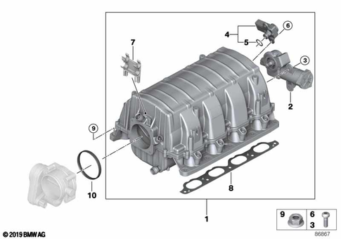 Intake Manifold for 2004 BMW 645Ci #0
