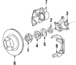 4397499 - Suspension: Wheel Bearings for Dodge: Caravan, Charger, Mini Ram, Omni, Rampage Image